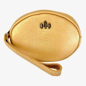 Portland Leather Champagne Small Roswell Pouch - Brand New